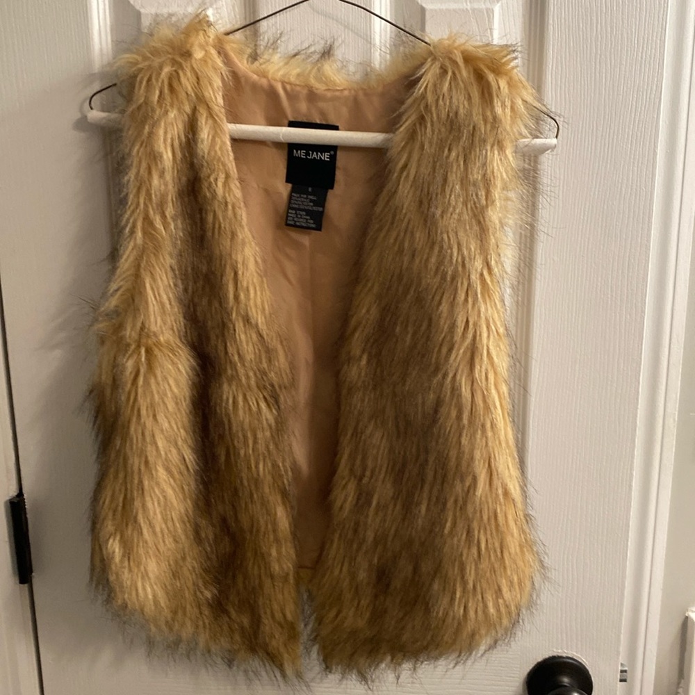 Faux fur vest